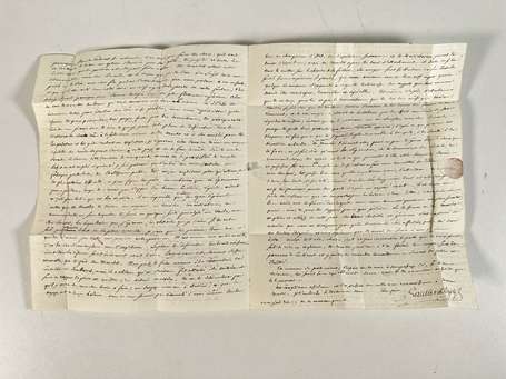 Lettre de Douai du 7 août 1821 pour l'Angleterre 