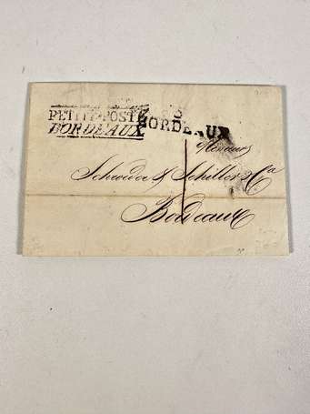 Lettre de Bordeaux pour Bordeaux du 1er Mars 1822 