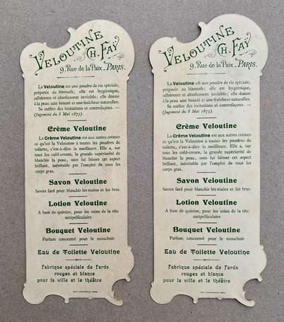 MUCHA Alfons (1860-1939) : VELOUTINE CH. FAY : 2 