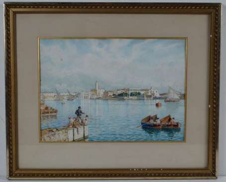 Deneux Gabriel 1856-1926 Alger Aquarelle, signée, 