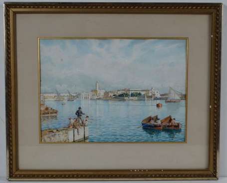 Deneux Gabriel 1856-1926 Alger Aquarelle, signée, 