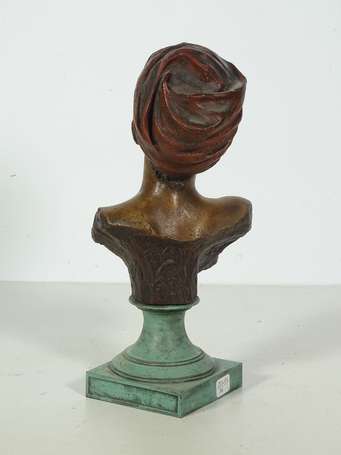 Villanis Emmanuel 1858-1914 - Buste de femme au 