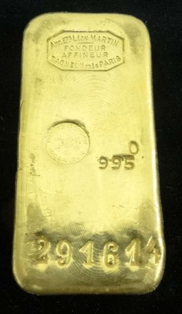 Lingot or n°291614 , 1004,1gr Brut