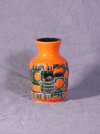 WEST GERMANY - Vase cylindrique en céramique 