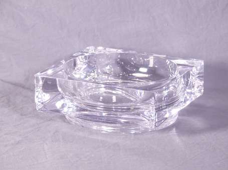 Coupe carrée en cristal. 20 x 20 cm
