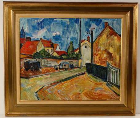 Kischka Isis 1908-1973 Sur la place Huile sur 