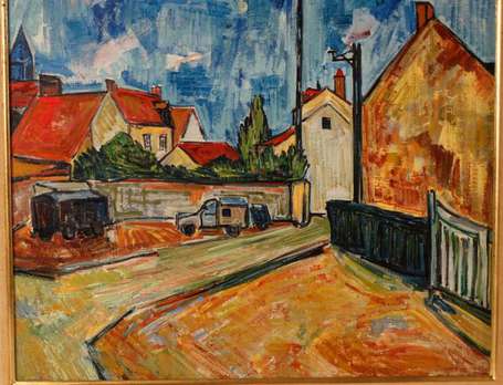 Kischka Isis 1908-1973 Sur la place Huile sur 