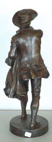 Pilet Léon 1840-1916 Gentilhomme Sujet en bronze à