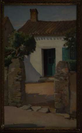 Perron Charles 1893-1958 La maison blanche Huile 