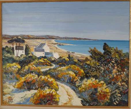 Kerfily (1948) Bord de mer. Huile sur toile. 