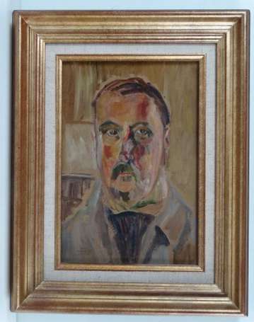 Duringer Henri 892-1980 Portrait d'homme Huile sur