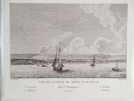 Six gravures de l'Ile de Saint Domingue d'après 