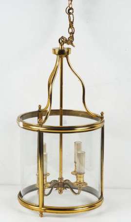 Lanterne cage à quatre lumières de style Louis XVI