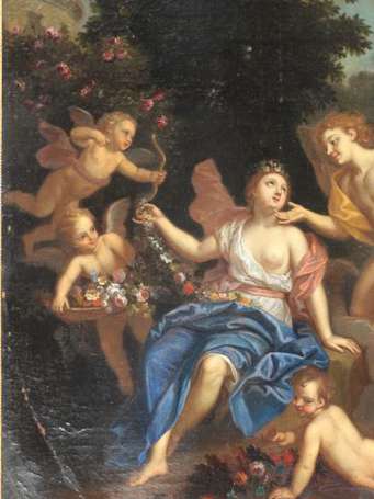 D'après Louis II de Boulogne. Flore et Zephyr, 