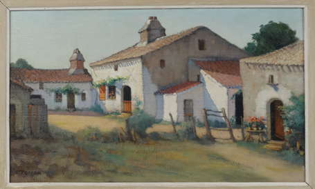 PERRON Charles (1893-1958) - Hameau aux environs 