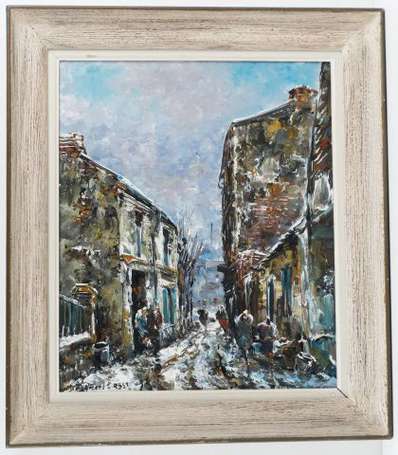 Besse Raymond (1899-1969) La ruelle à Courbevoie. 