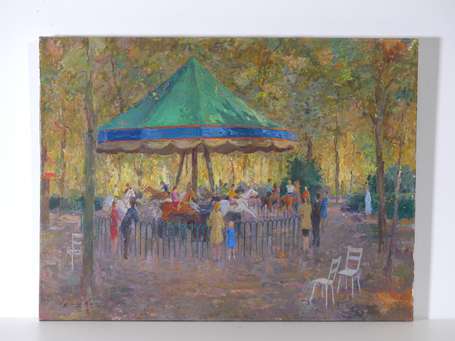 FRAN-BARO (1926 - 2000) - Automne au jardin du 