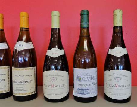 8 Bts de vin blanc principalement Bourgogne
