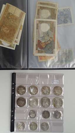 14 pièces d'argent 6 de 100 Frs / 1 de 5 frs 1873 