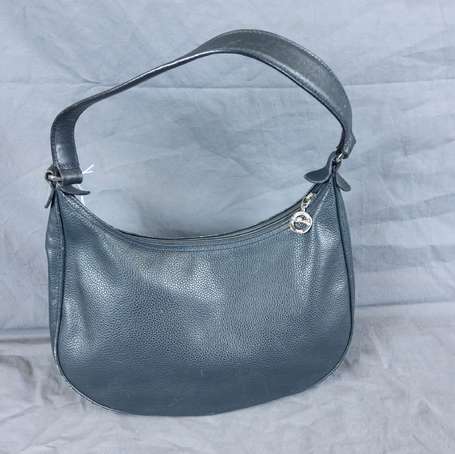 LONGCHAMP Sac pochette porté épaule en cuir grainé