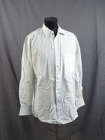 YVES SAINT-LAURENT - Chemise Homme en coton blanc.