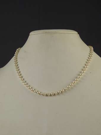 Collier de 76 perles montées en shocker, le 