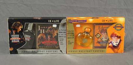 2 coffrets Johnny Hallyday Parfums avec cd live : 