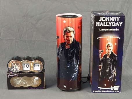 Lampe animée et réveil dateur Johnny Hallyday