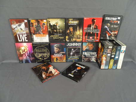 Lot de 14 DVD et 5 cassettes vidéos Concert et 