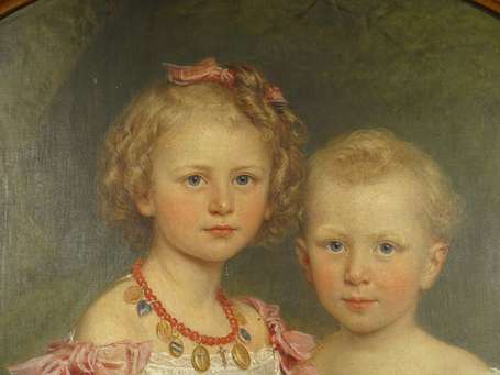 MERGAERT Désiré (1865-1890) - Portrait des enfants