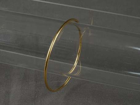 Bracelet jonc rigide en or 18K (750°/00) P. 15 g