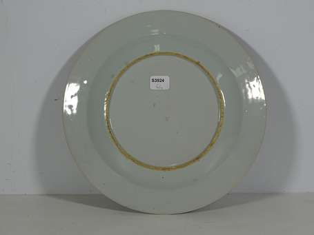 COMPAGNIE DES INDES - Assiette en porcelaine à 