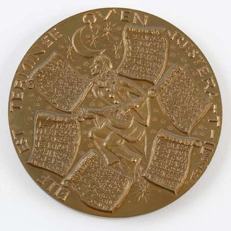 1 Médaille de bronze. 95mm. Poids 360g. Calendrier