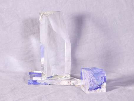 CHIAMPO Yvon (né en 1945) - Sculpture en verre de 