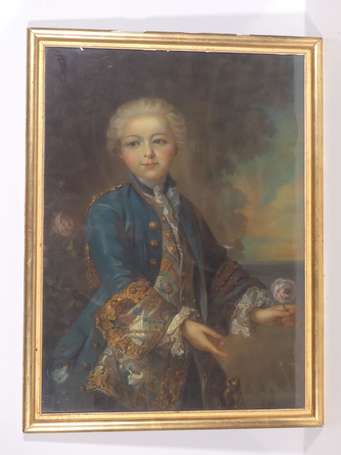 ECOLE XIXè siècle - Portrait de jeune marquis. 