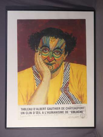 GAULTHIER Albert (XSè siècle) - Affiche Portrait 