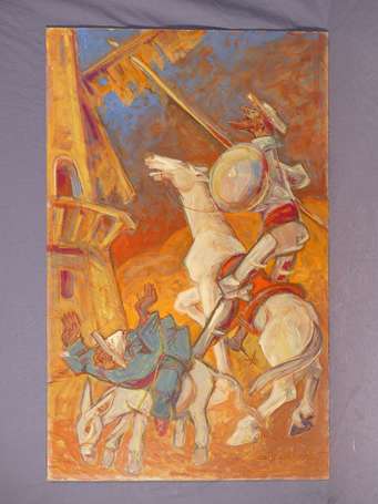 LECHNER Karl Maria (1890-1974) - Don Quichotte. 