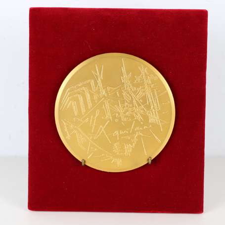 Georges MATHIEU (1921-2012) - Médaille circulaire 