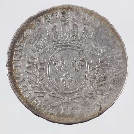 Louis XV. 1/2 Ecu aux Branches d'Olivier en argent