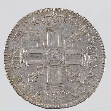 Louis XIV. 1/2 Ecu aux Palmes en argent 1694 S 