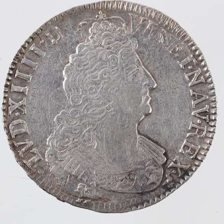 Louis XIV. 1/2 Ecu aux 3 couronnes en argent 1711 