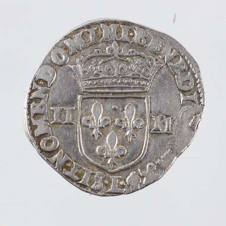 Henri IV. 1/4 d'Ecu de Béarn en argent 1604 
