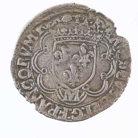 Henri II (1547-1559). Teston d'argent 1557 H -La 