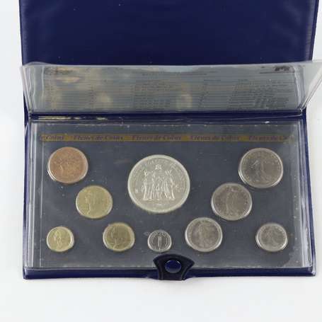 France - Monnaie de Paris. Coffret 1980 Fleurs de 