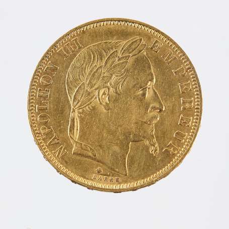 Second Empire Napoléon III Tête laurée. Pièce de 