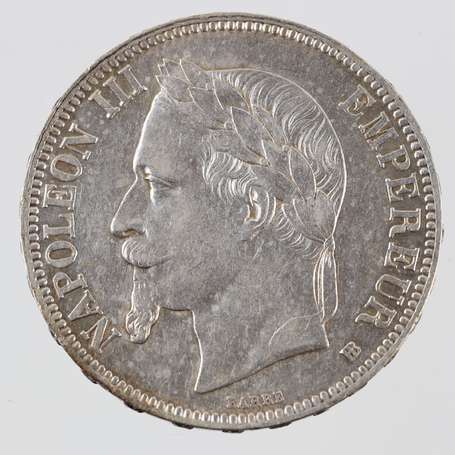 Second Empire. 1 Frs Napoléon III Tête laurée en 