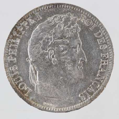 Louis Philippe 1er. 5 Frs en argent 1833 BB. TTB.