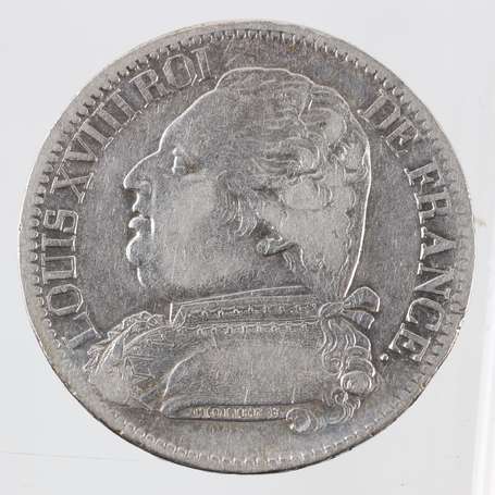 Louis XVIII 1ere Restauration pièce de 5 Frs 1814Q
