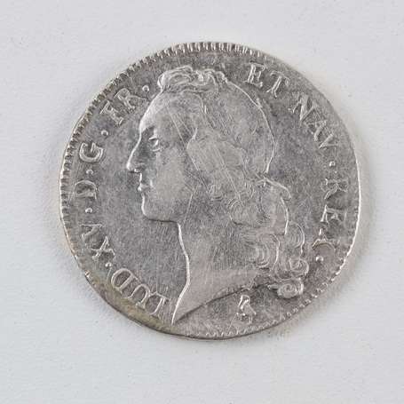 Louis XV. 1/2 Ecu au Bandeau en argent 1770 H (La 