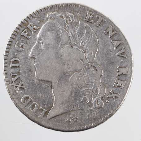 Louis XV. 1/2 Ecu au Bandeau en argent 1770 H (La 